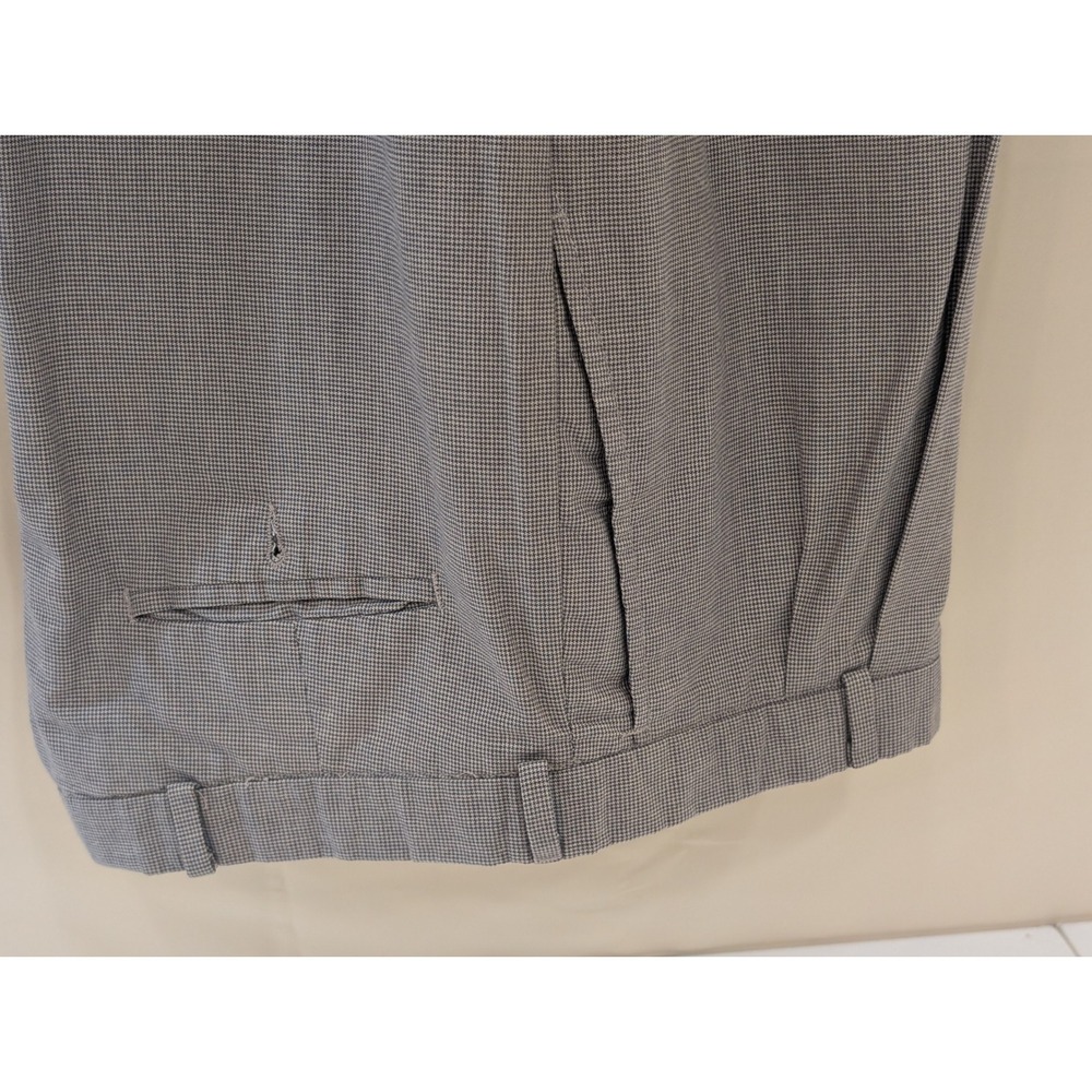 Preswick & Moore Mens Gray Plaid Pleated Dress Pants Career Trousers 36W‎ 32L - Picture 2 of 6
